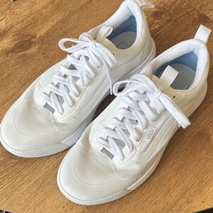 Vans Men's All-White Low-Top Sneakers